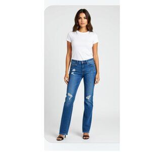Loft Modern-skinny ripped jeans Size 0!